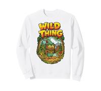 Wild Thing! Retro Woodsy Owl Give a Hoot Vintage Earth Day Sudadera