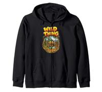 Wild Thing! Retro Woodsy Owl Give a Hoot Vintage Earth Day Sudadera con Capucha