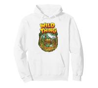 Wild Thing! Retro Woodsy Owl Give a Hoot Vintage Earth Day Sudadera con Capucha
