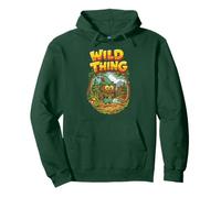 Wild Thing! Retro Woodsy Owl Give a Hoot Vintage Earth Day Sudadera con Capucha