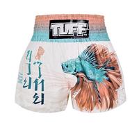 Wild Thorns - Pantalones cortos de Muay Thai en color negro TUFF Sport, Tuf-ms671-wht, X-Large