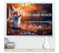 Wild und weich - Die zauberhafte Welt der Rotfüchse (hochwertiger Premium Wandkalender 2026 DIN A2 quer), Kunstdruck in Hochglanz: Ein Kalender mit wundervollen Motiven von Rotfüchsen