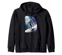 Wild Wendigo Skinwalker in Space Illustration Graphic Design Sudadera con Capucha