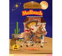 Wild West Abenteuer - 100 spannende Cowboy- und Sheriff-Motive zum Ausmalen: Yeehaw! Mein Wilder-Westen-Malspaß - Cowboys, Pferde & Sheriffs für kleine Künstler