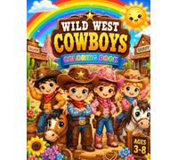 Wild West Cowboys Coloring Book: Fun & Easy Western Coloring Pages for Kids Ages 3-8 | Cute Cowboys, Horses, Ranch Animals, Wagons & Wild West Adventures