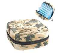 Wild West Cowboys Landscape Mountain First Period Kit para niñas, bolsa menstrual de tampón, soporte para almohadilla de lactancia con cremallera, organizador de servilletas sanitarias