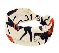 Wild West Cowgirls - Diademas anchas con patrón vintage para mujeres y niñas, diadema antideslizante para entrenamiento, bandas elásticas para el pelo, diadema de yoga para sudar, vendas para la