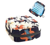 Wild West Cowgirls with Horse Rodeo Vintage First Period Kit para niñas, tampón pantyliners bolso menstrual, soporte para almohadilla de lactancia con cremallera, bolsa de servilletas sanitarias