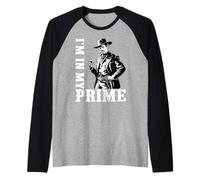 Wild West Gunslinger Quote - I’m in My Prime Camiseta Manga Raglan