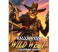 Wild West Halloween Coloring Book: Haunted Western Coloring Pages with Spooky Cowboys, Skeleton Outlaws, Ghostly Saloons, and Seasonal Frontier Scenes