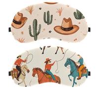 Wild West - Máscara de dormir para mujer con caballo para dormir de espalda y de lado, 100% bloqueo de luz, ajustable y transpirable, sin presión ocular
