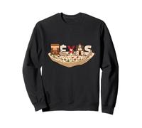 Wild West Texan Historia Amante Construcción Palabra Arte - Texas Sudadera