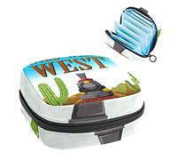Wild West Train - Bolsa de almacenamiento para servilletas sanitarias, Varios colores, 4.7x6.6x6.6 in/12x17x17 cm