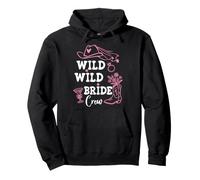 Wild Wild Bride Crew Bachelorette Cowgirl Pink Bridal Cowboy Sudadera con Capucha
