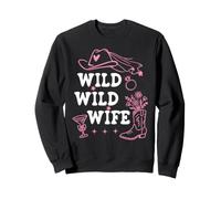 Wild Wild Wife Bachelorette Cowgirl Bride Nashty Cowboy Hat Sudadera
