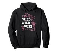 Wild Wild Wife Bachelorette Cowgirl Bride Nashty Cowboy Hat Sudadera con Capucha