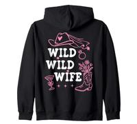 Wild Wild Wife Bachelorette Cowgirl Bride Nashty Cowboy Hat Sudadera con Capucha
