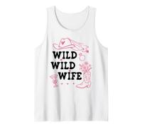 Wild Wild Wife Bachelorette Get Nashty Cowgirl Bride Cowboy Camiseta sin Mangas