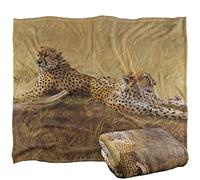 Wild Wings African Cats 2 Manta súper Suave con Tacto Sedoso - 152 x 127 cm