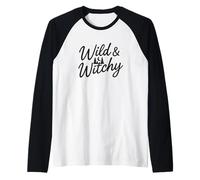Wild & Witchy - Magia Lunar y espíritu Forestal Camiseta Manga Raglan