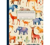 Wild Wonders Composition Notebook | Whimsical College-Ruled Notebook: Playful Animals | 110 Pages | 7.5" x 9.25" | Perfect for Kids, Students, and Dreamers