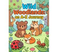 Wild Woodlands: An ABC coloring book exploring animals in the forest (An A-Z Journey)