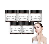 Wild Yam Body Cream - Crema orgánica de ñame salvaje, crema corporal a base de plantas, aceite de lavanda y coco, hidratante corporal para todo tipo de pieles, para mujeres y hombres (5 cajas)