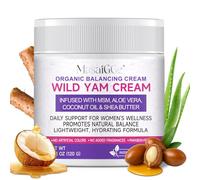 Wild Yam Cream, Crema de Yam Salvaje Orgánica para Estabilizar el Estado de ánimo y Mejorar el Sueño, Alivio de los Calambres Menstruales en Mujeres, Cuida todo tipo de pieles, 4,23 oz