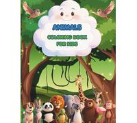Wild Zoo Animals Coloring Book for Kids: Cute zoo animals coloring collection