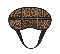 Wild Zoo - Cubierta para ojos con bloqueo de luz para adultos y niños, para viajes, uso diario, siesta, insomnio, camping