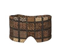 Wild Zoo - Protector ocular para dormir impreso, equipo reversible para dormir, envoltura de bloqueo de luz, para comodidad de viaje