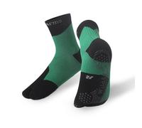 Wildarms Tabi - Calcetines deportivos antideslizantes para correr, senderismo, baloncesto, con cojín, para hombres y mujeres (FR/ES, Letras, S, Regular, Regular, Negro Verde)