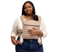 WildBird - Aerial Carrier - 7 a 45 libras - para mamás, papás y cuidadores - Fibras de lino europeas 100% naturales - Versátil y ajustable - Tamaño grande - Tela de alondra del desierto