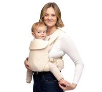 WildBird - Aerial Carrier - 7 a 45 libras - para mamás, papás y cuidadores - Fibras de lino europeas 100% naturales - Versátil y ajustable - Tamaño pequeño - Tela de gorrión