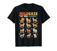 Wildcats of The Planet Big Cats Diseño Educativo Camiseta