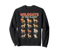 Wildcats of The Planet Big Cats Diseño Educativo Sudadera