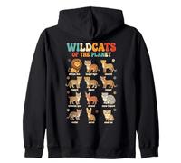 Wildcats of The Planet Big Cats Diseño Educativo Sudadera con Capucha