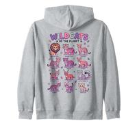 Wildcats of The Planet Big Cats Diseño Educativo Sudadera con Capucha
