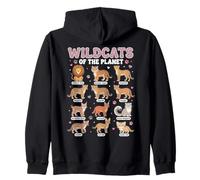Wildcats of The Planet Big Cats Diseño Educativo Sudadera con Capucha