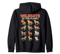 Wildcats of The Planet Big Cats Diseño Educativo Sudadera con Capucha