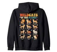 Wildcats of The Planet Big Cats Diseño Educativo Sudadera con Capucha