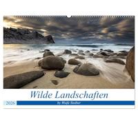 Wilde Landschaften (Wandkalender 2026 DIN A2 quer), CALVENDO Monatskalender: Eine Reise über Österreich nach Norwegen und Island