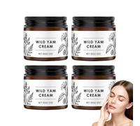 Wilderglow Wild Yam para el equilibrio hormonal, crema de ñame salvaje para mujeres y hombres, bálsamo corporal con vitamina E para piel seca, equilibrio hormonal loción corporal para piel seca, cara