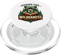 Wilderness Bear Design Camping Naturaleza Senderista PopSockets PopGrip para MagSafe