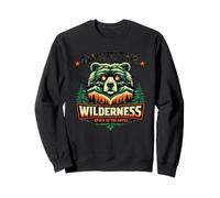 Wilderness Bear Design Camping Naturaleza Senderista Sudadera