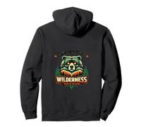 Wilderness Bear Design Camping Naturaleza Senderista Sudadera con Capucha
