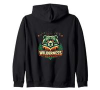 Wilderness Bear Design Camping Naturaleza Senderista Sudadera con Capucha