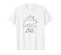 Wilderness Soul - Animal & Naturaleza Line Art Camiseta