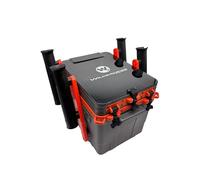 Wilderness Systems Caja para kayak, 4 soportes para caña, almacenamiento de aparejos de kayak, se adapta a la mayoría de kayaks
