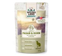 Wildes Land Coida Humeda para Gato Sabor Pollo y faisán 12x 100 Gr